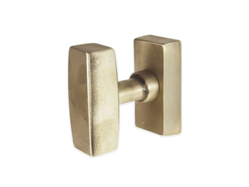 LANGHE - DK bronze window handle on rose by GIARA ART DESIGN-BRONZE - view 3